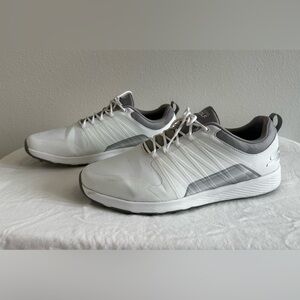 Skechers Men's Go Golf Ultra Go Golf Shoes - White & Grey - Size 10.5